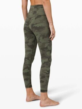 lululemon athletica Olive Green Camo Leggings